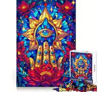 Puzzle Mandala Mystique à Assembler soi-même, 1000 pièces, pour Adolescents Un Cadeau Classique, idéal pour développer sa mémoire et se détendre (50x75cm)