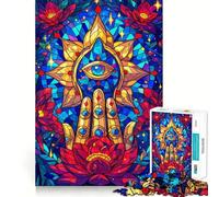 Puzzle Mandala Mystique à Assembler soi-même, 1000 pièces, pour Adolescents Un Cadeau Classique, idéal pour développer sa mémoire et se détendre (50x75cm)