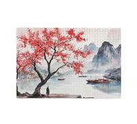 Puzzle Mangrove 1500 Pieces Montagne Grande Taille Puzzle Adulte en Bois avec Boîte et Affiche, Jeu Amusant/Coloré/Stimulant und Loisirs Créatifs Adultes, Decoration Homme/Femme Cadeau 1T-149