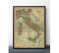 Puzzle Map of Italy, Adults Paper Card Vintage Puzzles 1000 Pieces, Men Women Children Boy Girl Art Decoration Gift 70x50cm