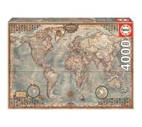 Puzzle Mappemonde EDUCA 4000 Pièces - Collection Adulte - Mixte - A partir de 12 ans