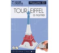 Puzzle Maquette 3D Mousse Tour Eiffel Multicolore