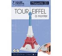 Graine créative Puzzle Maquette 3D Mousse Tour Eiffel Multicolore