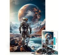 Puzzle Marcher dans Le Cosmos pour Adultes,1000 pièces,Jeu de mémoire et de réflexion,découpe Fine,Finitions Haut de Gamme,Un Moyen captivant de Passer Le Temps (50x75cm)