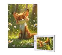Puzzle Marguerite 300 Pièces Adultes, Puzzles Classiques Art Renard avec Boîte d'emballage et Photos de Référence, Relaxation/Soulagement du Stress/Jeux Amusants, Creatif Cadeau pour Femme 2T-1949