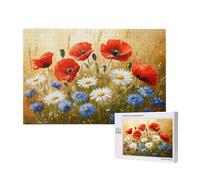 Puzzle Marguerite 4000 Pièces Adultes, Puzzles Classiques Art Pavot avec Boîte d'emballage et Photos de Référence, Relaxation/Soulagement du Stress/Jeux Amusants, Creatif Cadeau pour Femme 2T-710