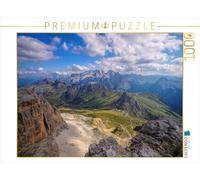 Puzzle · Marmolata | Trentin · Des Dolomites au lac de Garde · 1000 pièces · Format assemblé 64 × 48 cm · CALVENDO Puzzle