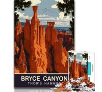 Puzzle Marteau de Thor 1000 pièces pour Adultes et Adolescents, Jouets éducatifs, Jeux Anti-Stress, décoration Murale 38x26cm