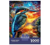 Puzzle Martin-pêcheur 1000 Pièces pour Adolescents Et Enfants - Difficile Puzzles Jeu De Patience en Famille 70x50cm/1000pcs