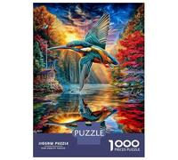 Puzzle Martin-pêcheur 1000 Pièces pour Adolescents Et Enfants - Difficile Puzzles Jeu De Patience en Famille 70x50cm/1000pcs
