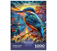 Puzzle Martin-pêcheur 1000 Pièces pour Adolescents Et Enfants - Difficile Puzzles Jeu De Patience en Famille 52x38cm/1000pcs