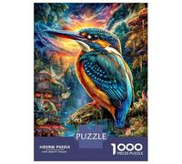 Puzzle Martin-pêcheur 1000 Pièces pour Adolescents Et Enfants - Difficile Puzzles Jeu De Patience en Famille 38x26cm/1000pcs