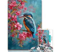 Puzzle Martin-pêcheur 1000 pièces pour Adultes, idéal pour décorer Votre Maison, Amusant et Humoristique, idéal pour Offrir en Cadeau, 38x26cm