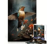 Puzzle Martin-pêcheur Vibrant 1000 Pièces Adulte Stimule la Mémoire Temps Bien Passé Qualité Découpée Cadeau de Noël (50x75cm)