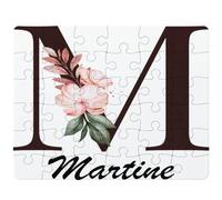 Puzzle Martine | 30 Pièces 24 × 19 cm Carton Brillant 2 mm | Message à Reconstituer Annonce Surprise | Cadeau Anniversaire Noël