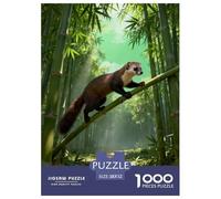 Puzzle Martre des Pins 1000 Pièces pour Adultes Et Enfants, Défiant Et Stimulant, Casse-tête Bamboo Forêt, Home Decor, Cadeau Adulte 52x38cm/1000pcs