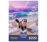 Puzzle Martre des Pins 1000 Pièces pour Adultes Et Enfants, Défiant Et Stimulant, Casse-tête Plage de Vagues, Décoration Intérieure, Cadeau Enfant 38x26cm/1000pcs