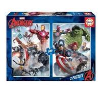 Puzzle - EDUCA - 2X500 MARVEL MANIA - Avengers - Adulte - Dessins animés et BD