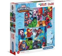 Puzzle Enfant 2x20 Pièces - Marvel Superhero