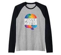 Puzzle Master Colorful Brain Fun Manche Raglan