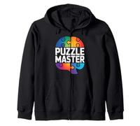 Puzzle Master Colorful Brain Fun Sweat à Capuche