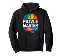 Puzzle Master Colorful Brain Fun Sweat à Capuche