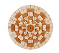 Puzzle mathématique en bois - Jeu de nombres stimulant avec roue rotative, casse-tête pour adultes, divertissement de bureau, voyage, exploration, calcul, formation, logique, activité sur la démence d