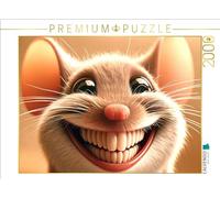Puzzle · Maus grimaçant | Image d'une souris souriante qui, nous l'espérons, fera naître… · 2000 pièces · Format assemblé 90 × 67 cm · CALVENDO Puzzle