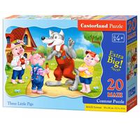 Puzzle maxi 20 elementów. Trzy małe świnki Castorland
