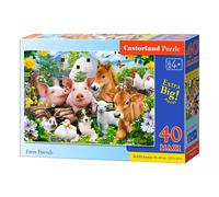Puzzle maxi 40 elementów. Farm Friends Castorland