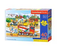 Castorland Puzzle B-040018-1 – Site de construction – Maxi 40 pièces – Classique