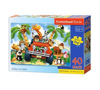 Puzzle maxi 40 elementów. Pluszaki na Safari Castorland