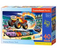 Puzzle maxi 40 elementów. Skaczący Monster Truck Castorland