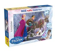 Puzzle Maxi Double-Face Disney Frozen Elsa et Anna 108 Pièces Retro Fahrbar 3368