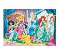 Puzzle Maxi Enfant 24 pièces - Les Princesses Jasmine Ariel Blanche Neige Aurore Et Cendrillon Dans Le Palais - Disney