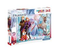 Clementoni - 28513 - Supercolor Puzzle - Disney La Reine des Neiges 2-24 Maxi pièces, Puzzle pour Enfants