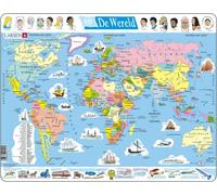 puzzle Maxi Wereld junior carton 107 pièces