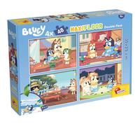 Puzzle MaxiFloor double face - Bluey - LISCIANIGIOCHI - 4 x 48 pièces - Dès 4 ans