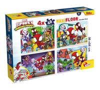Lisciani – Puzzles MARVEL Spidey Amazing Friends – 4×48 pièces – Double face – Dès 4 ans