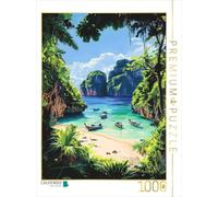 Puzzle · Maya Bay - KO Phi Phi Leh - Thaïlande | 1000 pièces · Format assemblé 64 × 48 cm · CALVENDO Puzzle