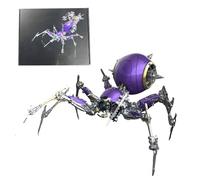 Puzzle mécanique 3D en métal Araignée de guerre pour adultes à construire - Kit de modèle de construction d'animaux bioniques steampunk et insectes - Affichage de classe de sciences naturelles