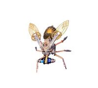 Puzzle mécanique 3D en métal - Mouche des fruits - 121 pièces - Steampunk - Insectes - Kit de construction - Cadeau pour adultes