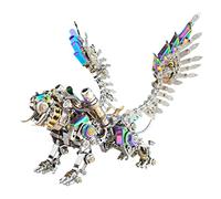 Puzzle mécanique Smilodon Tigre 3D en métal pour adultes, kit de modélisme à monter soi-même, Steampunk, animal de collection, décoration de bureau, cadeau pour anniversaire de Noël (650 + pièces