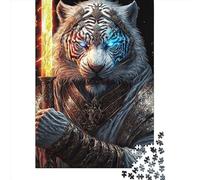 Puzzle mécanique Tigre de 1000 pièces pour Adultes, Jeu éducatif en Papier pour Enfants, idée Cadeau de Noël (38 x 26 cm / 1000 pièces)