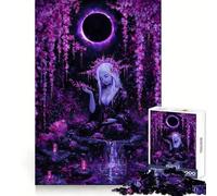 Puzzle Méditation Fleur Pourpre pour Adultes 1000 Pièces Jeu de Logique Fine, Détente et Agréable, Bords Soignés, Pièce d'art (50x75cm)