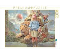 Puzzle · Meine verrückte Welt | Löwe und Mädchen · 2000 pièces · Format assemblé 90 × 67 cm · CALVENDO Puzzle