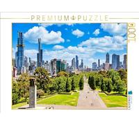 Puzzle · Melbourne - Quartier Central des Affaires | Blick vom Shrine of Remembrance (en anglais · 1000 pièces · Format assemblé 64 × 48 cm · CALVENDO Puzzle