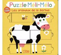 Puzzle Meli Melo: Les animaux de la ferme - Dès 1 an