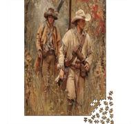 Puzzle Membres d'une expédition à la Chasse dans la Brousse pour Adultes,70x50cm/1000pcs,Jeu Éducatif,décoration De La Maison,