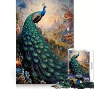Puzzle Ménagerie du Paon Fier pour Adolescents, 1000 pièces, améliore la mémorisation, Divertissement Silencieux, Bords précis, Cadeau Artistique 38x26cm